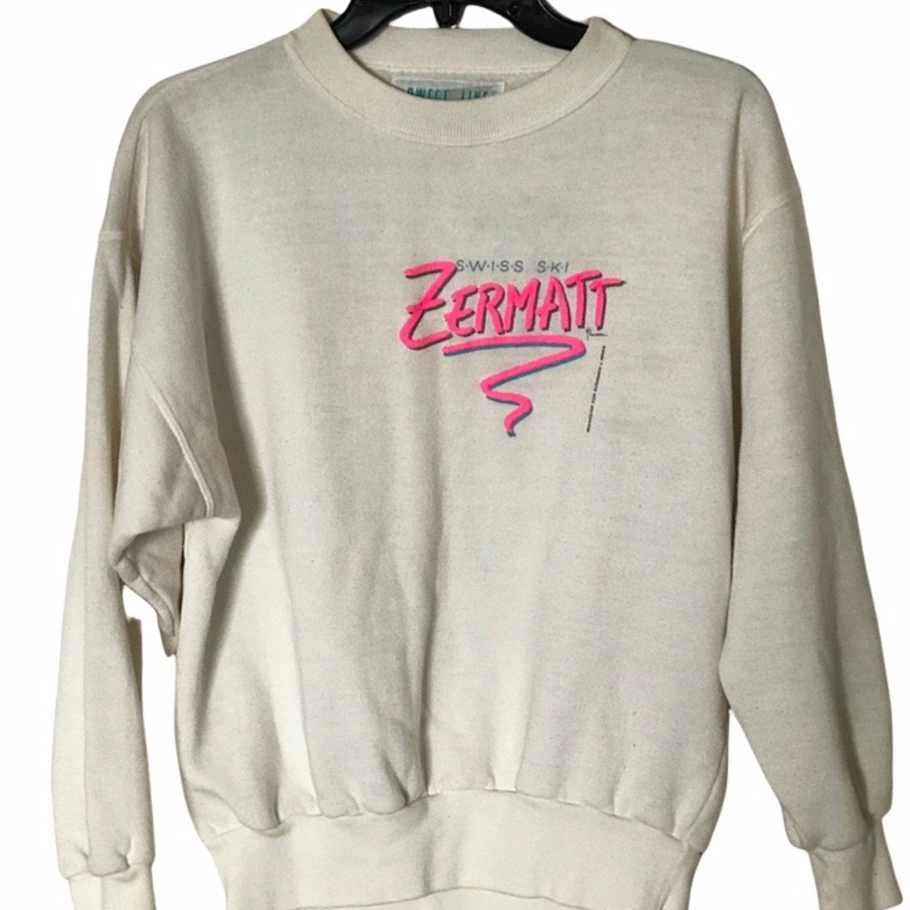 UNISEX Swiss Ski Zermatt Sweatshirt NWOT M/L